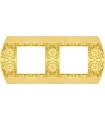 Рамка на 2 поста гор/верт FEDE SANREMO, bright gold FD01422OB