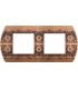 Рамка на 2 поста гор/верт FEDE SANREMO, rustic copper FD01422RU