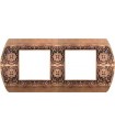 Рамка на 2 поста гор/верт FEDE SANREMO, rustic copper FD01422RU