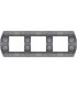 Рамка на 3 поста гор/верт FEDE SANREMO, antic silver FD01423AS