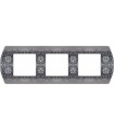 Рамка на 3 поста гор/верт FEDE SANREMO, antic silver FD01423AS