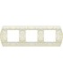 Рамка на 3 поста гор/верт FEDE SANREMO, white decape FD01423BD