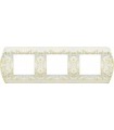 Рамка на 3 поста гор/верт FEDE SANREMO, white decape FD01423BD