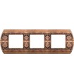 Рамка на 3 поста гор/верт FEDE SANREMO, rustic copper FD01423RU
