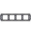 Рамка на 4 поста гор/верт FEDE SANREMO, antic silver FD01424AS
