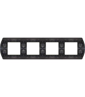 Рамка на 4 поста гор/верт FEDE SANREMO, graphite FD01424GR