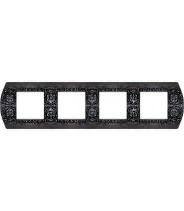 Рамка на 4 поста гор/верт FEDE SANREMO, graphite FD01424GR