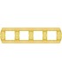 Рамка на 4 поста гор/верт FEDE SANREMO, bright gold FD01424OB