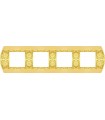 Рамка на 4 поста гор/верт FEDE SANREMO, bright gold FD01424OB