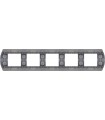 Рамка на 5 постов гор/верт FEDE SANREMO, antic silver FD01425AS