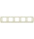 Рамка на 5 постов гор/верт FEDE SANREMO, white decape FD01425BD