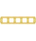 Рамка на 5 постов гор/верт FEDE SANREMO, bright gold FD01425OB