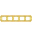 Рамка на 5 постов гор/верт FEDE SANREMO, bright gold FD01425OB