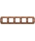 Рамка на 5 постов гор/верт FEDE SANREMO, rustic copper FD01425RU