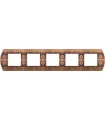 Рамка на 5 постов гор/верт FEDE SANREMO, rustic copper FD01425RU