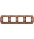 Рамка на 4 поста гор/верт FEDE SANREMO, rustic copper FD01424RU