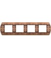 Рамка на 4 поста гор/верт FEDE SANREMO, rustic copper FD01424RU