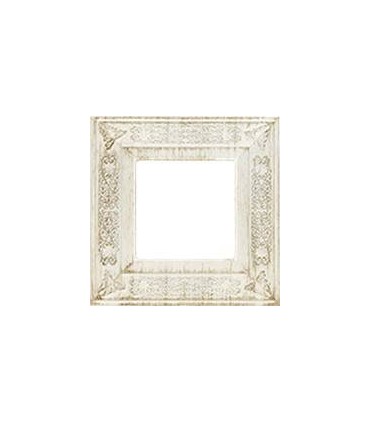 Рамка на 1 пост FEDE GRANADA, white decape FD01411BD