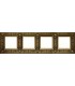 Рамка на 4 поста гор/верт FEDE GRANADA, bright patina FD01414PB