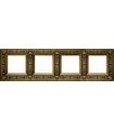 Рамка на 4 поста гор/верт FEDE GRANADA, bright patina FD01414PB