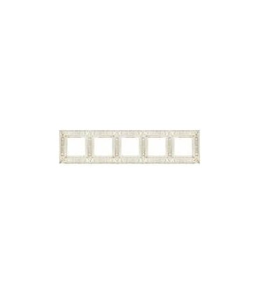Рамка на 5 постов гор/верт FEDE GRANADA, white decape FD01415BD