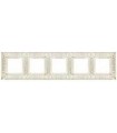 Рамка на 5 постов гор/верт FEDE GRANADA, white decape FD01415BD