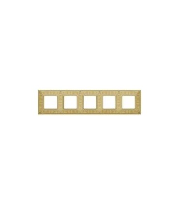 Рамка на 5 постов гор/верт FEDE GRANADA, bright gold FD01415OB