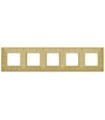Рамка на 5 постов гор/верт FEDE GRANADA, bright gold FD01415OB