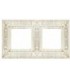 Рамка на 2 поста гор/верт FEDE GRANADA, white decape FD01412BD