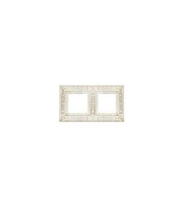 Рамка на 2 поста гор/верт FEDE GRANADA, white decape FD01412BD