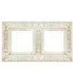 Рамка на 2 поста гор/верт FEDE GRANADA, white decape FD01412BD