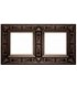 Рамка на 2 поста гор/верт FEDE GRANADA, copper FD01412CO