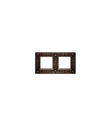 Рамка на 2 поста гор/верт FEDE GRANADA, copper FD01412CO