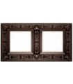 Рамка на 2 поста гор/верт FEDE GRANADA, copper FD01412CO
