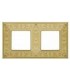 Рамка на 2 поста гор/верт FEDE GRANADA, bright gold FD01412OB
