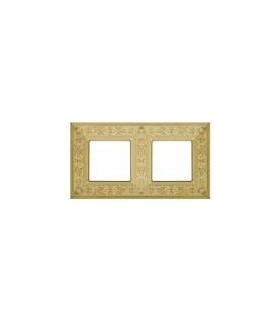 Рамка на 2 поста гор/верт FEDE GRANADA, bright gold FD01412OB