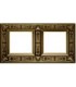 Рамка на 2 поста гор/верт FEDE GRANADA, bright patina FD01412PB