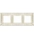 Рамка на 3 поста гор/верт FEDE GRANADA, white decape FD01413BD