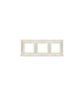 Рамка на 3 поста гор/верт FEDE GRANADA, white decape FD01413BD