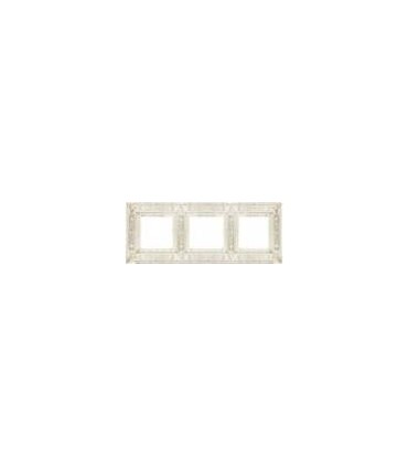 Рамка на 3 поста гор/верт FEDE GRANADA, white decape FD01413BD
