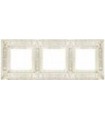 Рамка на 3 поста гор/верт FEDE GRANADA, white decape FD01413BD