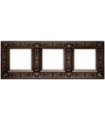 Рамка на 3 поста гор/верт FEDE GRANADA, copper FD01413CO