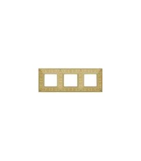 Рамка на 3 поста гор/верт FEDE GRANADA, bright gold FD01413OB