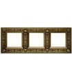 Рамка на 3 поста гор/верт FEDE GRANADA, bright patina FD01413PB