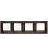 Рамка на 4 поста гор/верт FEDE GRANADA, copper FD01414CO