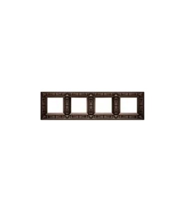 Рамка на 4 поста гор/верт FEDE GRANADA, copper FD01414CO