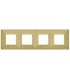 Рамка на 4 поста гор/верт FEDE GRANADA, bright gold FD01414OB