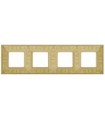 Рамка на 4 поста гор/верт FEDE GRANADA, bright gold FD01414OB