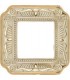 Рамка на 1 пост гор/верт FEDE TOSCANA FIRENZE, gold white patina FD01361OP