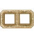 Рамка на 2 поста гор/верт FEDE TOSCANA FIRENZE, bright gold FD01362OB
